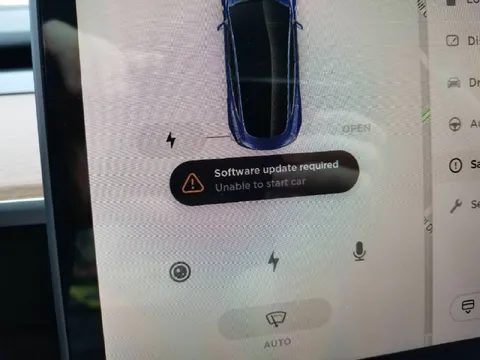 Software Update Required to Start Car