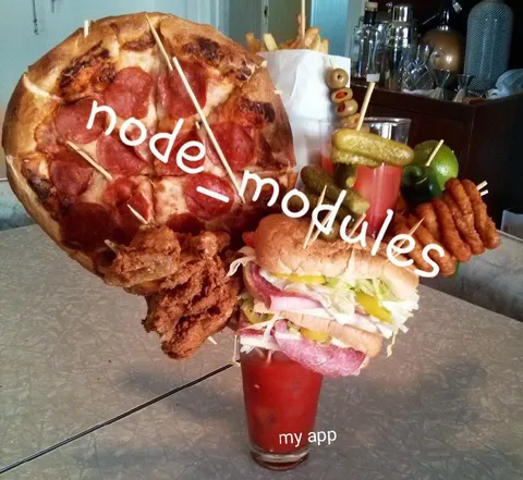 Node modules are huge
