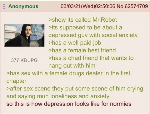 Mr. Robot Depression for Normies