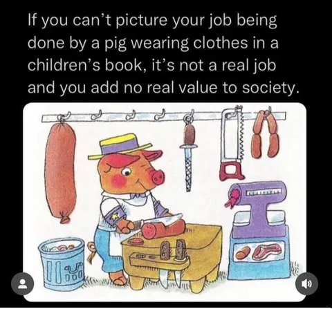 Pig’s Job in a Children’s Book