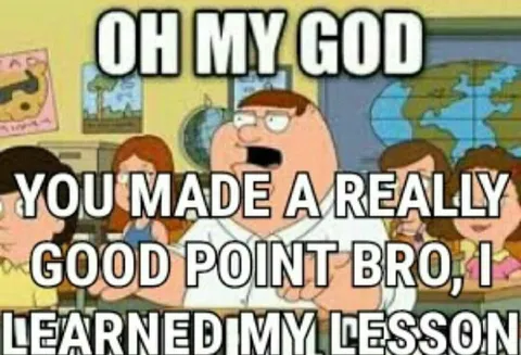 Peter Griffin Concedes the Point