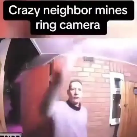 Crazy Neighbor Mimes Ring Camera