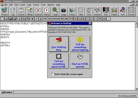 Welcome to HotDog HTML Editor