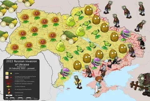 Plants vs Zombies Ukraine War Map