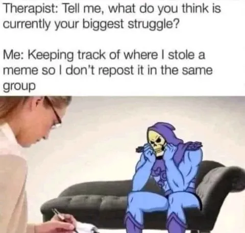 Therapist Meme Tracking Reposts