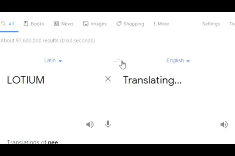 Гугл переводит Lotium в Potus
