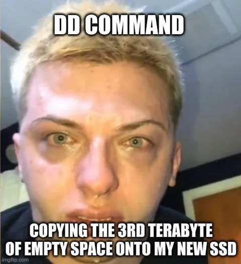 Copying Empty Space to SSD