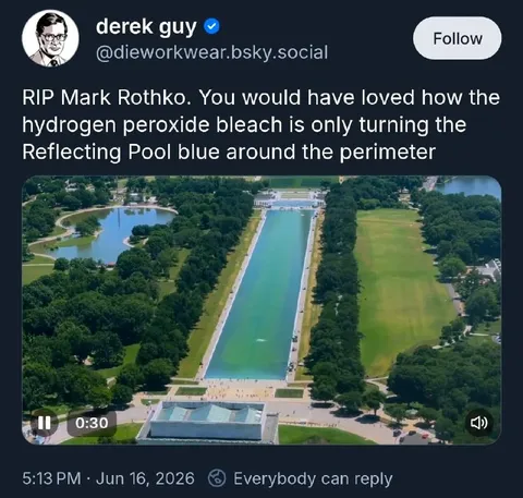 Mark Rothko Loves the Reflecting Pool
