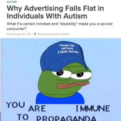 Autistic Pepe Immune to Propaganda