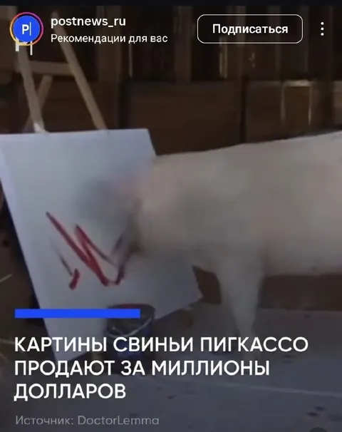 Картины свиньи Пикассо