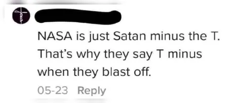 NASA Is Satan Minus T