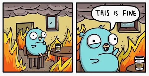 This Is Fine Gopher