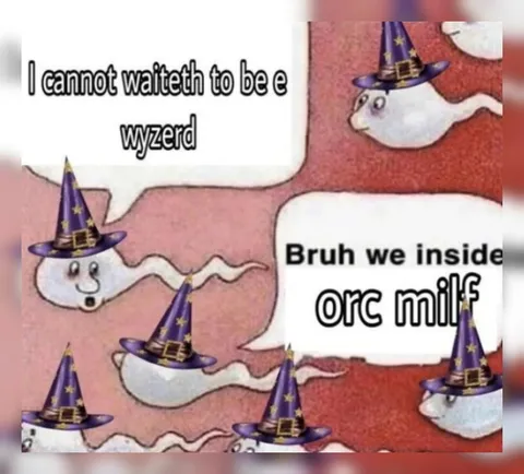 Wizard Ghosts Drinking Orc Milk