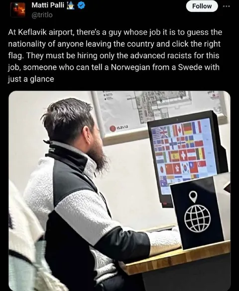 Advanced Racist at Passport Control