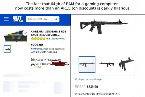 64GB RAM Costs More Than an AR15