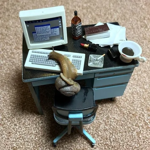 Улитка на работе