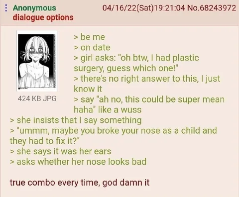 Plastic Surgery Guessing Trap