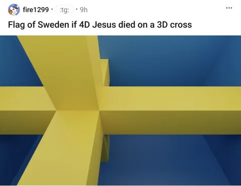4D Jesus on a 3D Cross