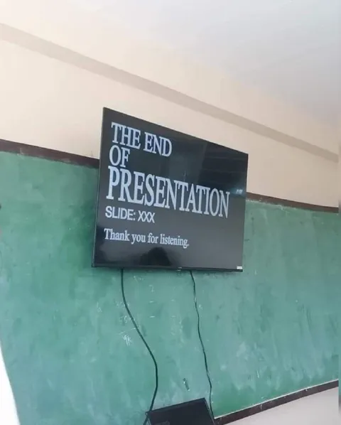The End of Presentation Slide