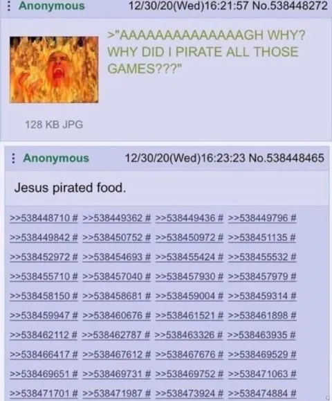 Jesus Pirated Food