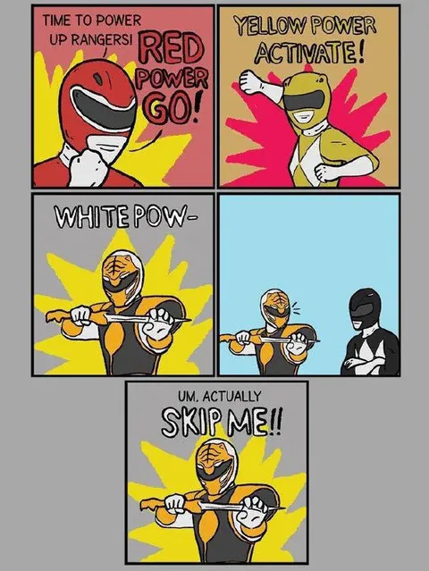 Power Rangers Skip White Ranger