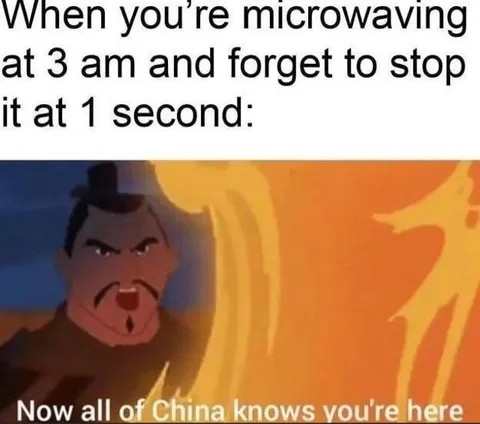 Microwaving at 3 AM