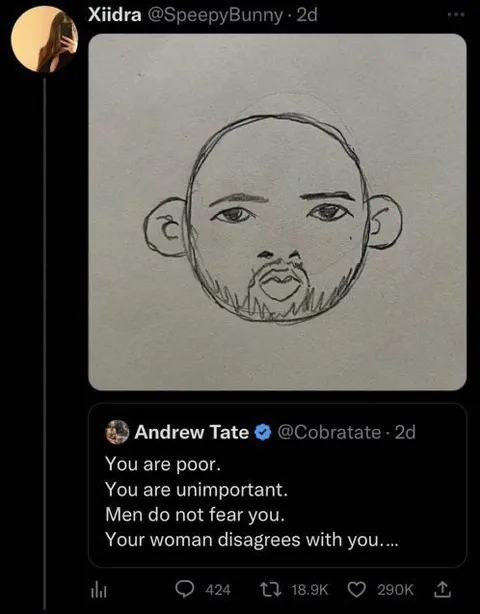 Andrew Tate Poor Men Tweet