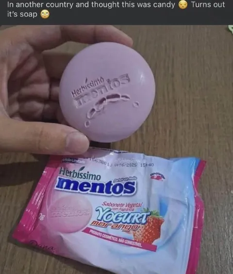 Mentos Soap Mistake