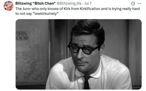 Juror Trying Not to Say Lowkirkunely