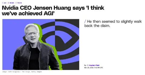 Jensen Huang Walks Back AGI Claim