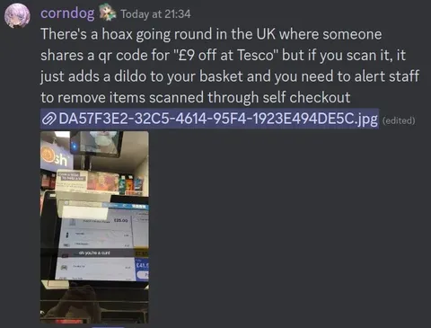 Tesco Dildo QR Code Hoax