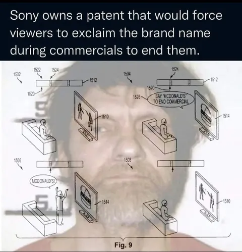 Sony Patent Ends Commercials