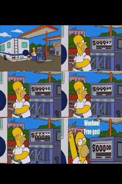 Homer Simpson Free Gas