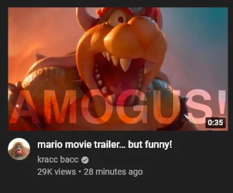Bowser Says AMOGUS