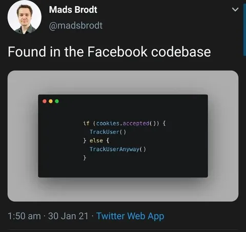 Facebook Cookie Consent Code