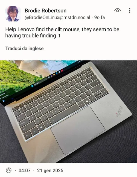Lenovo Can't Find the Mouse