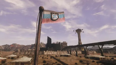 Флаг в пустыне Fallout