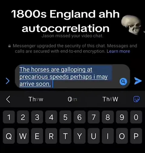 1800s England Autocorrelation
