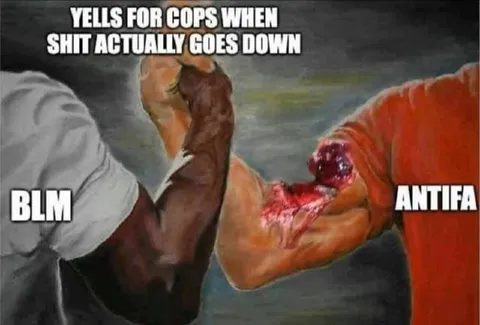 BLM vs Antifa Arm Injury