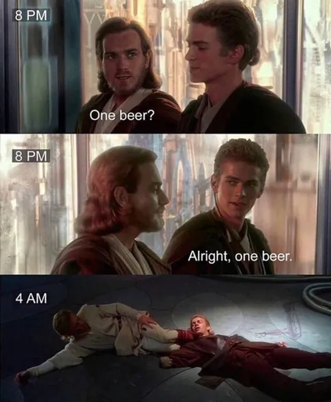 One Beer Turns Into 4 AM