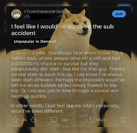 I Would Have Survived the Sub Accident