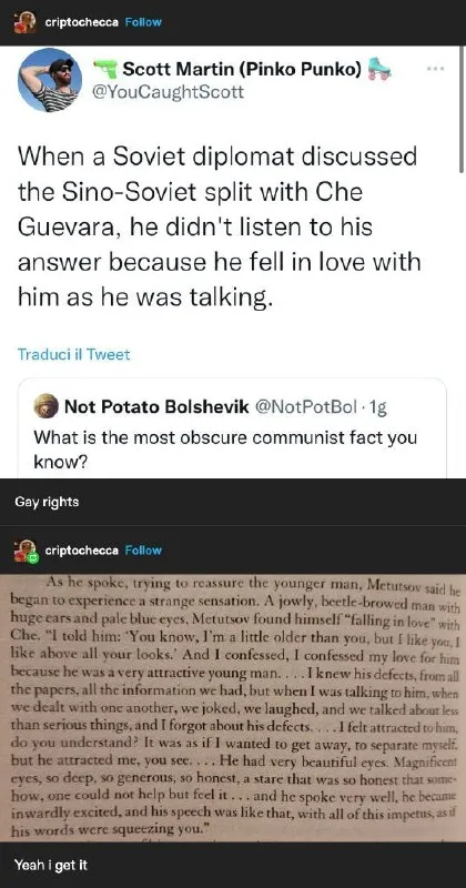 Soviet Diplomat Falls for Che