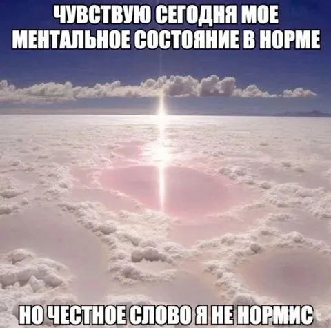 Моё ментальное состояние в норме
