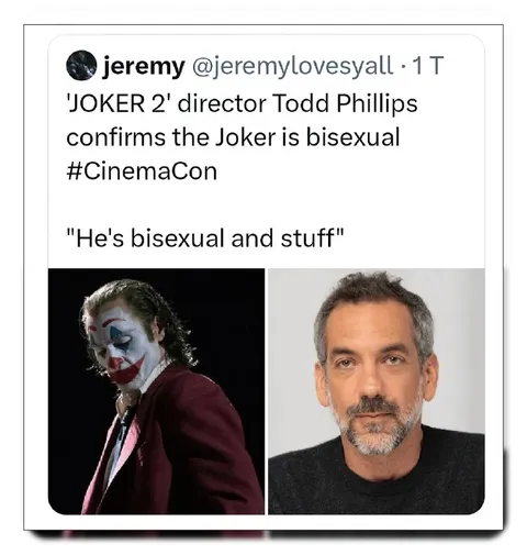 Joker Is Bisexual and Stuff