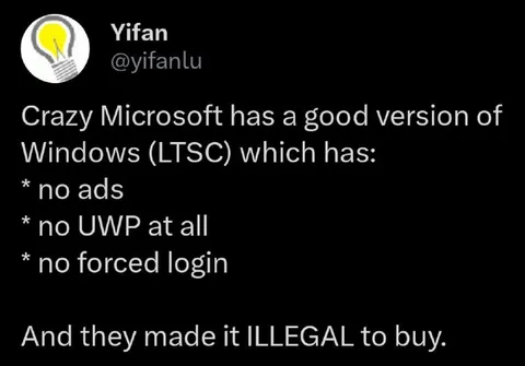 Microsoft Makes LTSC Illegal to Buy