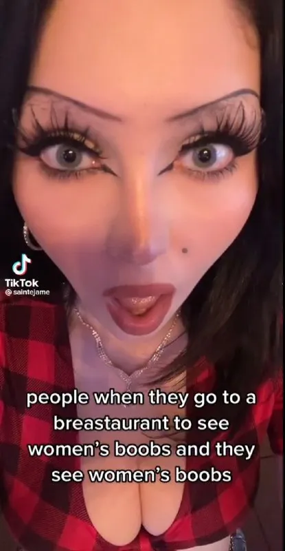 People at a Breastaurant