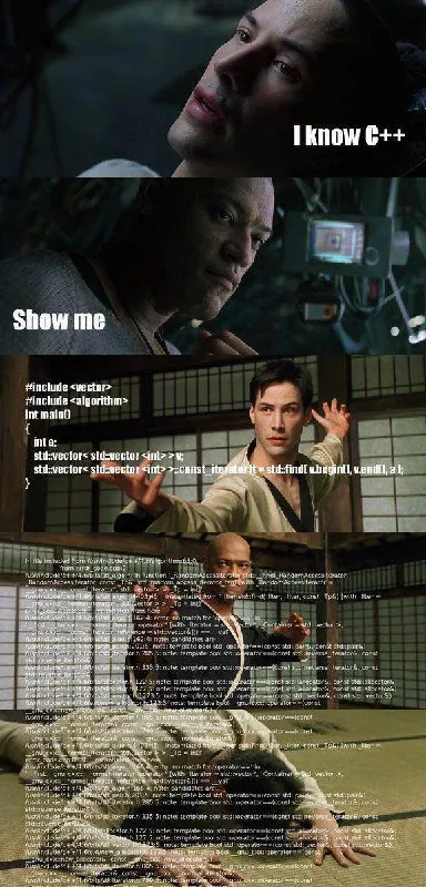 I Know C++, Show Me