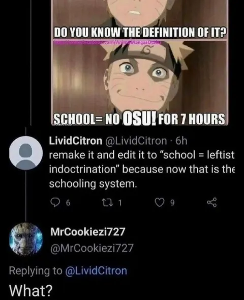 Naruto School Definition Meme