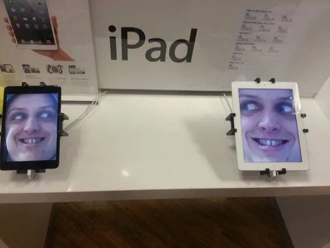 Two iPads Checking Each Other Out