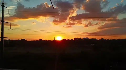 Красивый закатик до темноты
